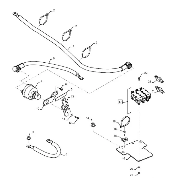 47597929 - Плата предохр. аккум. отсека T8./Mg.